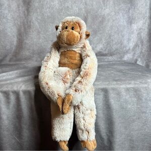 Toys R Us Animal Alley Hanging Plush Monkey Stuffed Animal Y2K
